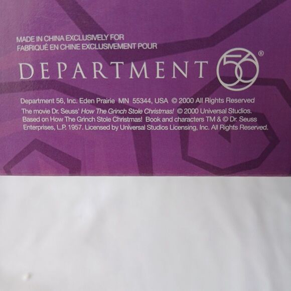 Dept 56 How The Grinch Stole Christmas Town Hall Brand New In Box 2000  Retired - Picture 6 of 7